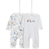 M&amp;amp;S Boys Dino Sleepsuits Newborn-3 Years White/Green