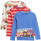 M&amp;amp;S Boys Pure Cotton Fire Engine Tops 6-7 Years