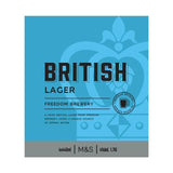 M&amp;amp;S British Lager   4 x 440ml