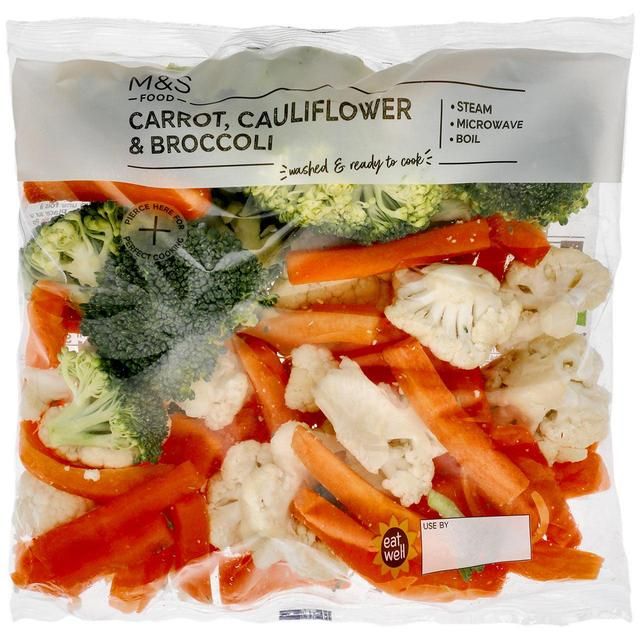 M&amp;amp;S Carrot Cauliflower &amp;amp; Broccoli   500g