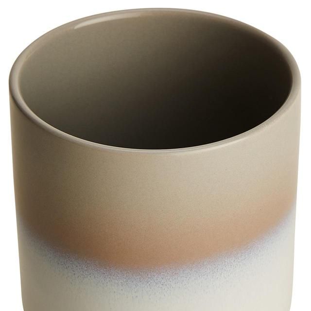 M&amp;amp;S Ceramic Reactive Glazed Small Planter Grey Mix