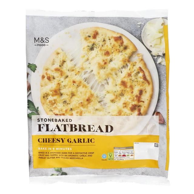 M&amp;amp;S Cheesy Garlic Butter Flatbread   260g