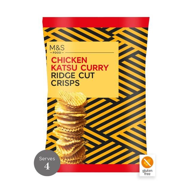 M&amp;amp;S Chicken Katsu Curry Ridge Cut Crisps   135g