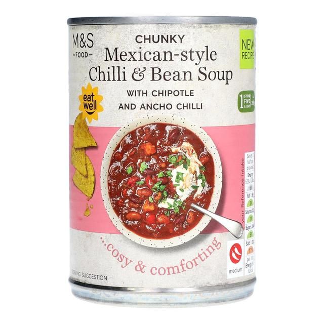 M&amp;amp;S Chunky Vegetable &amp;amp; 3 Bean Soup   400g
