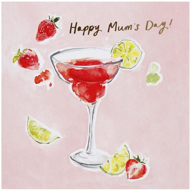M&amp;amp;S Cocktail Mother's Day Card