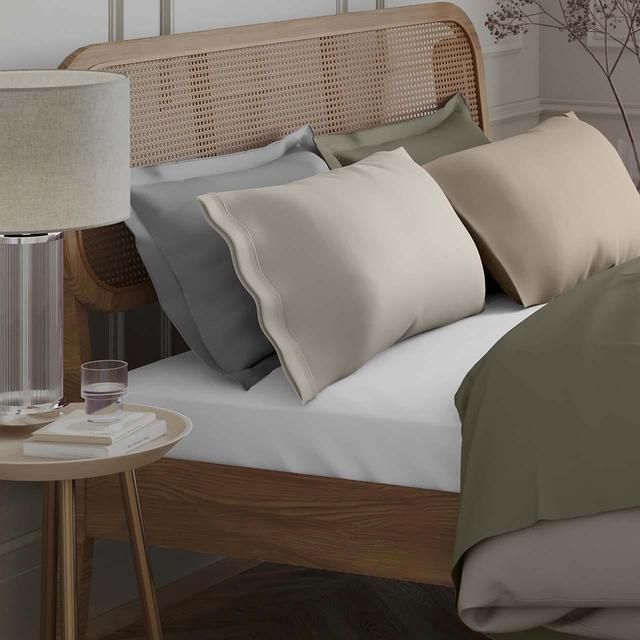 M&amp;amp;S Collection 2pk Egyptian Cotton 230 Thread Count Pillowcases Ice White   2 per pack