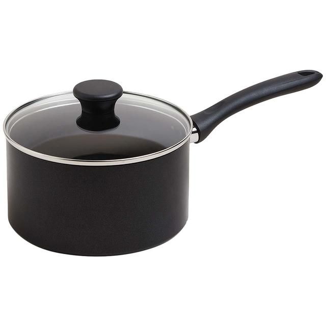 M&amp;amp;S Collection Aluminium 20cm Non-Stick Saucepan One Size Black