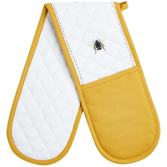 M&amp;amp;S Collection Bee Double Oven Glove Yellow