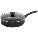 M&amp;amp;S Collection Black Aluminium 26cm Non-Stick Saute Pan Black