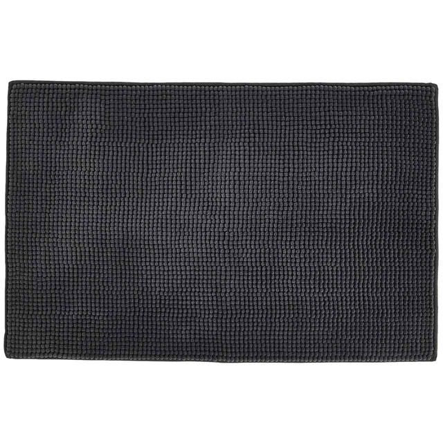 M&amp;amp;S Collection Bobble Bath Mat Dark Charcoal