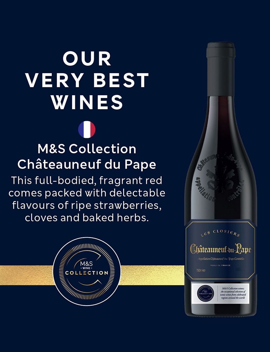 M&amp;amp;S Collection Chateauneuf-du-Pape Les Closiers - Case of 6