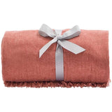 M&amp;amp;S Collection Chenille Plain Throw One Size Clay