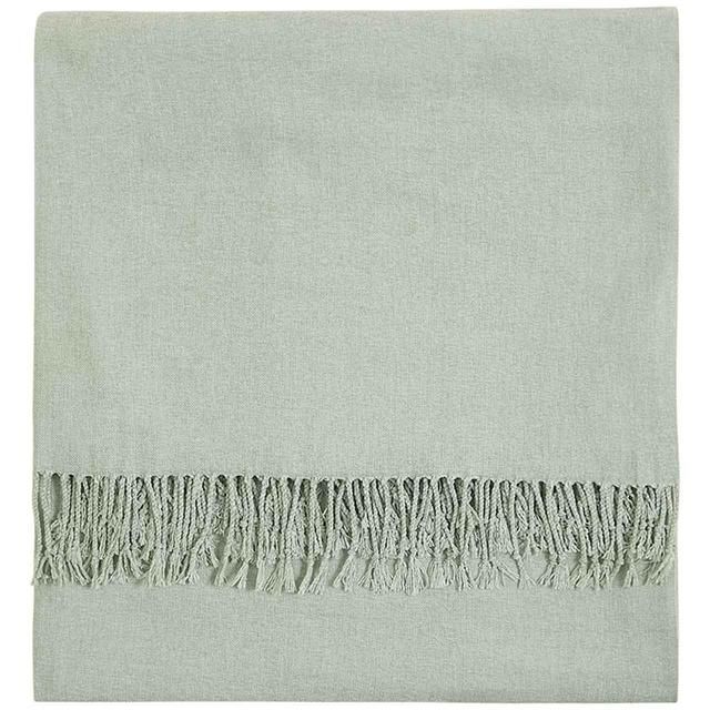 M&amp;amp;S Collection Chenille Plain Throw One Size Sage