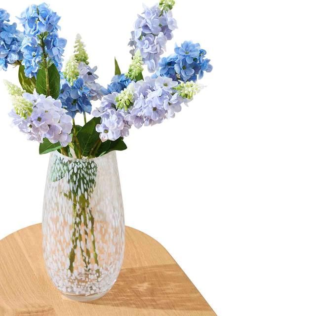 M&amp;amp;S Collection Confetti Glass Vase White