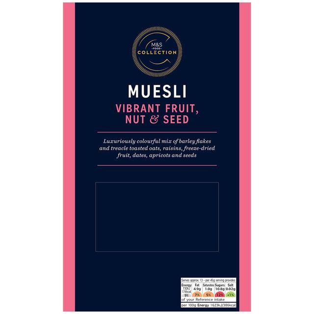 M&amp;amp;S Collection Fruit Nut &amp;amp; Seed Muesli   600g