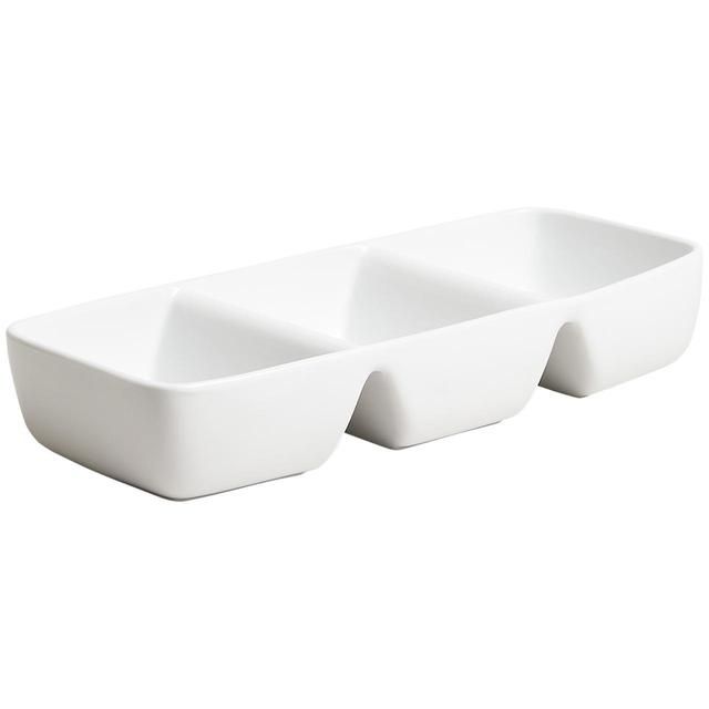 M&amp;amp;S Collection Maxim Porcelain Three Part Serving Bowl 'One Size White
