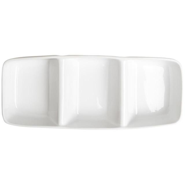 M&amp;amp;S Collection Maxim Porcelain Three Part Serving Bowl 'One Size White