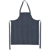 M&amp;amp;S Collection Pure Cotton Striped Apron One Size Navy