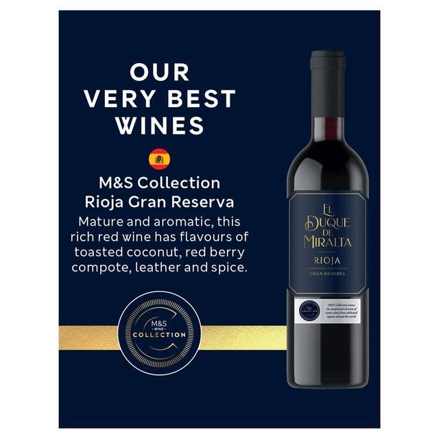 M&amp;amp;S Collection Rioja Gran Reserva El Duque de Miralta   75cl