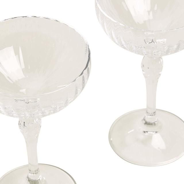 M&amp;amp;S Collection Set of 2 Decorative Champagne Saucers    2 per pack