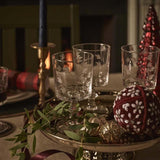 M&amp;amp;S Collection Set of 4 Floral Etched Wine Glasses