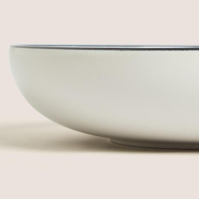 M&amp;amp;S Collection Tribeca Rimmed Pasta Bowls Black Mix   4 per pack