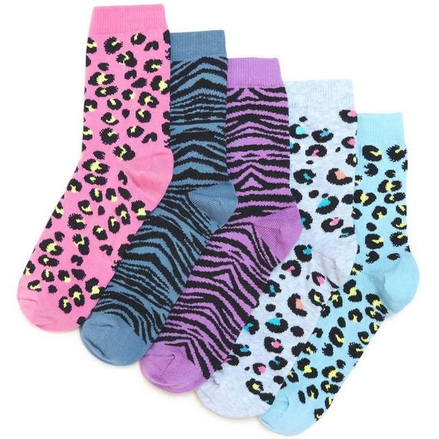 M&amp;amp;S Cotton Animal Socks 6-8 Multi   5 per pack