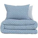 M&amp;amp;S Cotton Blend Circle Star Bedding Set Double-King Blue Mix