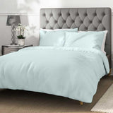 M&amp;amp;S Cotton Rich King Size Percale Duvet Cover Light Duck Egg