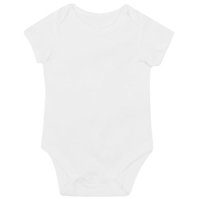 M&amp;amp;S Cotton Short Sleeve Bodysuits 7 Pack White