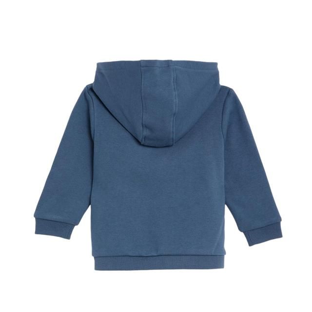 M&amp;amp;S Cotton Zip Hoodie 0 Months-3 Years Dark Blue