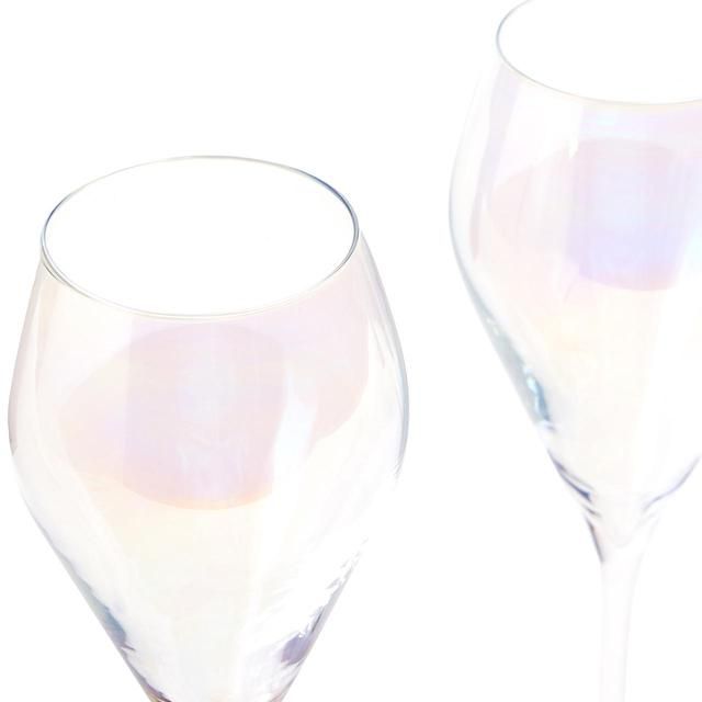 M&amp;amp;S Crystal Pearl Lustre Prosecco Flutes Set    2 per pack