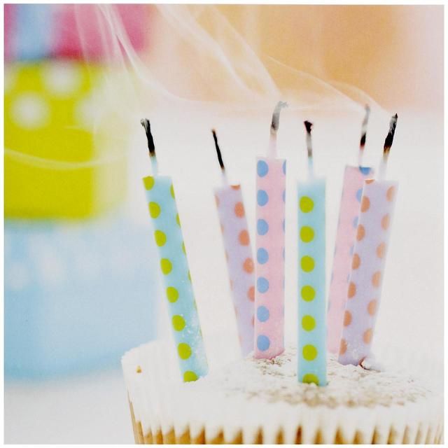 M&amp;amp;S Cupcake Candles Birthday Card