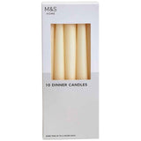M&amp;amp;S Dinner Candles White 10 Pack   10 per pack
