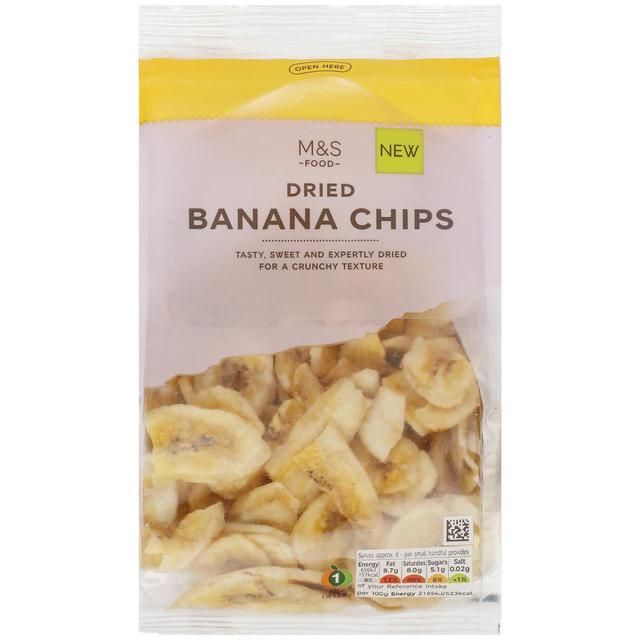 M&amp;amp;S Dried Banana Chips   200g