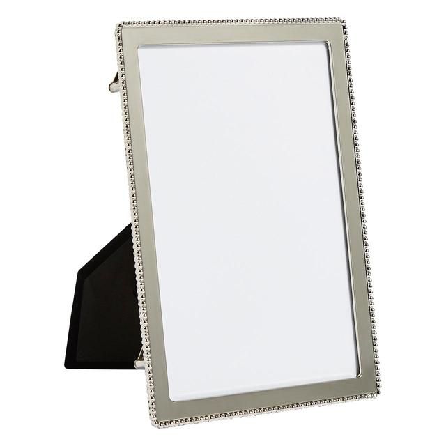 M&amp;amp;S Emelie Beaded Photo Frame 5x7 inch Silver