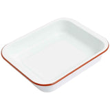 M&amp;amp;S Enamel 29cm Small Roaster White