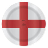M&amp;amp;S England Flag Plates   8 per pack