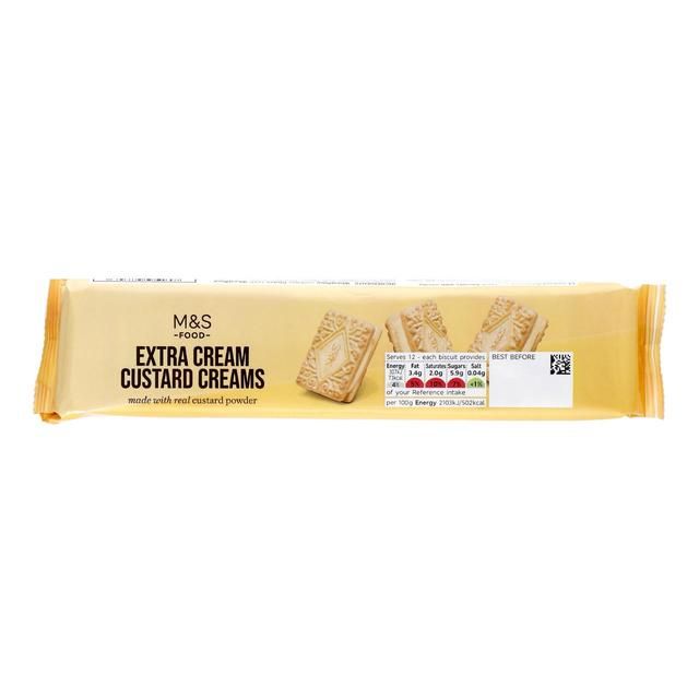 M&amp;amp;S Extra Cream Custard Creams   175g