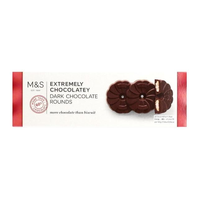M&amp;amp;S Extremely Chocolatey Dark Chocolate Rounds   200g