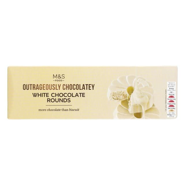 M&amp;amp;S Extremely Chocolatey White Chocolate Rounds   200g