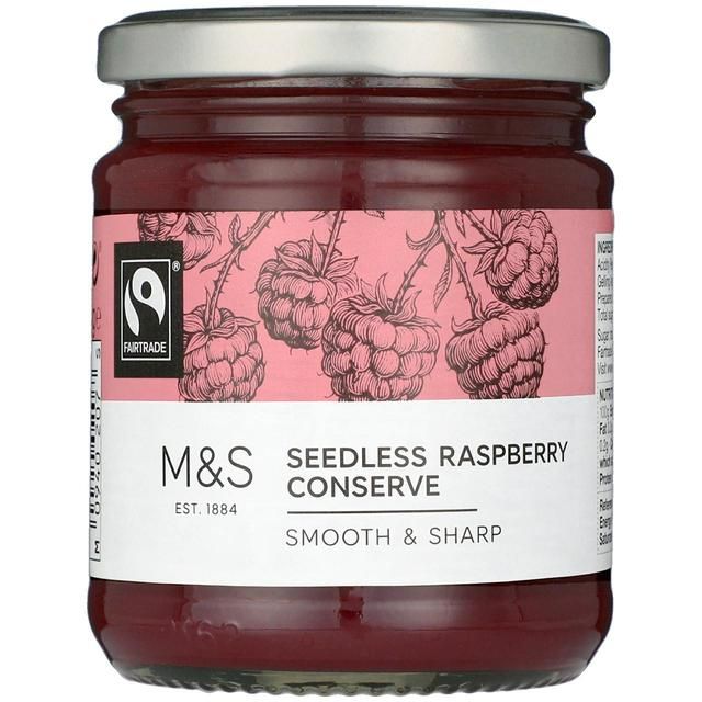 M&amp;amp;S Fair Trade Seedless Raspberry Conserve   340g
