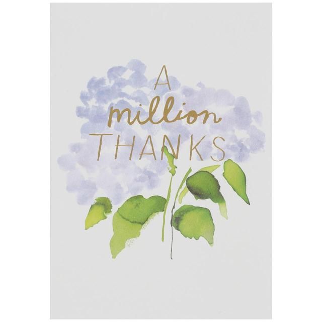 M&amp;amp;S Floral Thank You Card