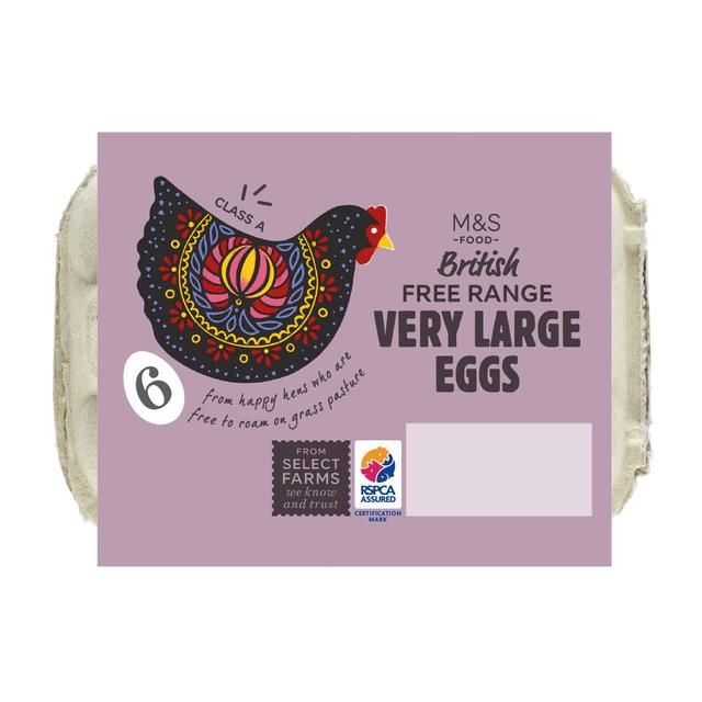 M&amp;amp;S Free Range Very Large Eggs   6 per pack