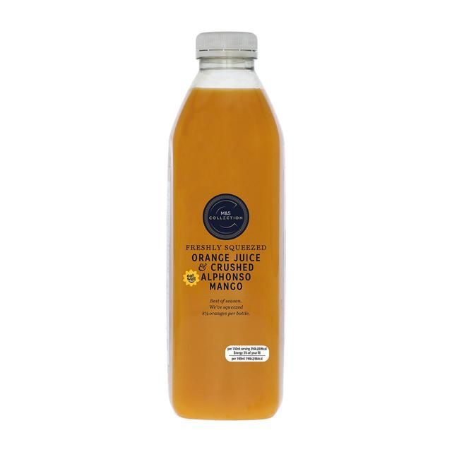 M&amp;amp;S Freshly Squeezed Orange Juice &amp;amp; Crushed Mango   1L