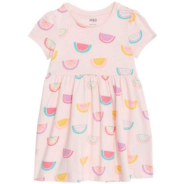 M&amp;amp;S Fruit Dress 0 Months-3 Years Ivory