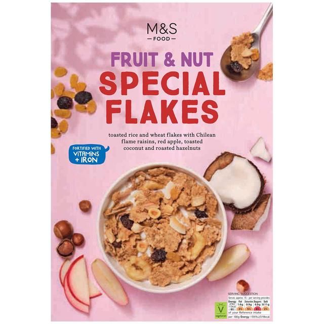 M&amp;amp;S Fruit &amp;amp; Nut Special Flakes   450g