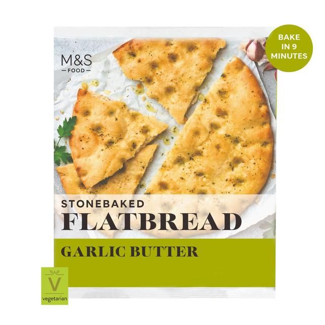 M&amp;amp;S Garlic Butter Flatbread   230g