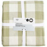 M&amp;amp;S Gingham Tablecloth Green