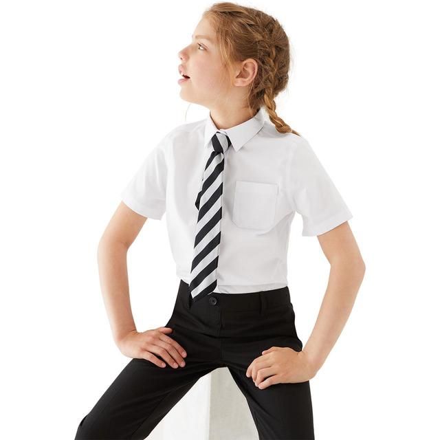 M&amp;amp;S Girls 2 Pack Regular Fit Blouse 3-14 Years